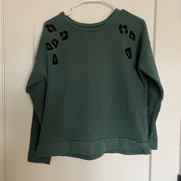BedHead Emerald Leopard Sweatshirt - Picture 1 of 7